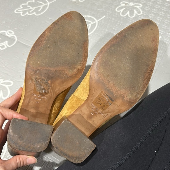 RAG & BONE THE ROVER HIGH BOHO BOOTS CAMEL SUEDE CHELSEA BOOTS - Picture 8 of 12